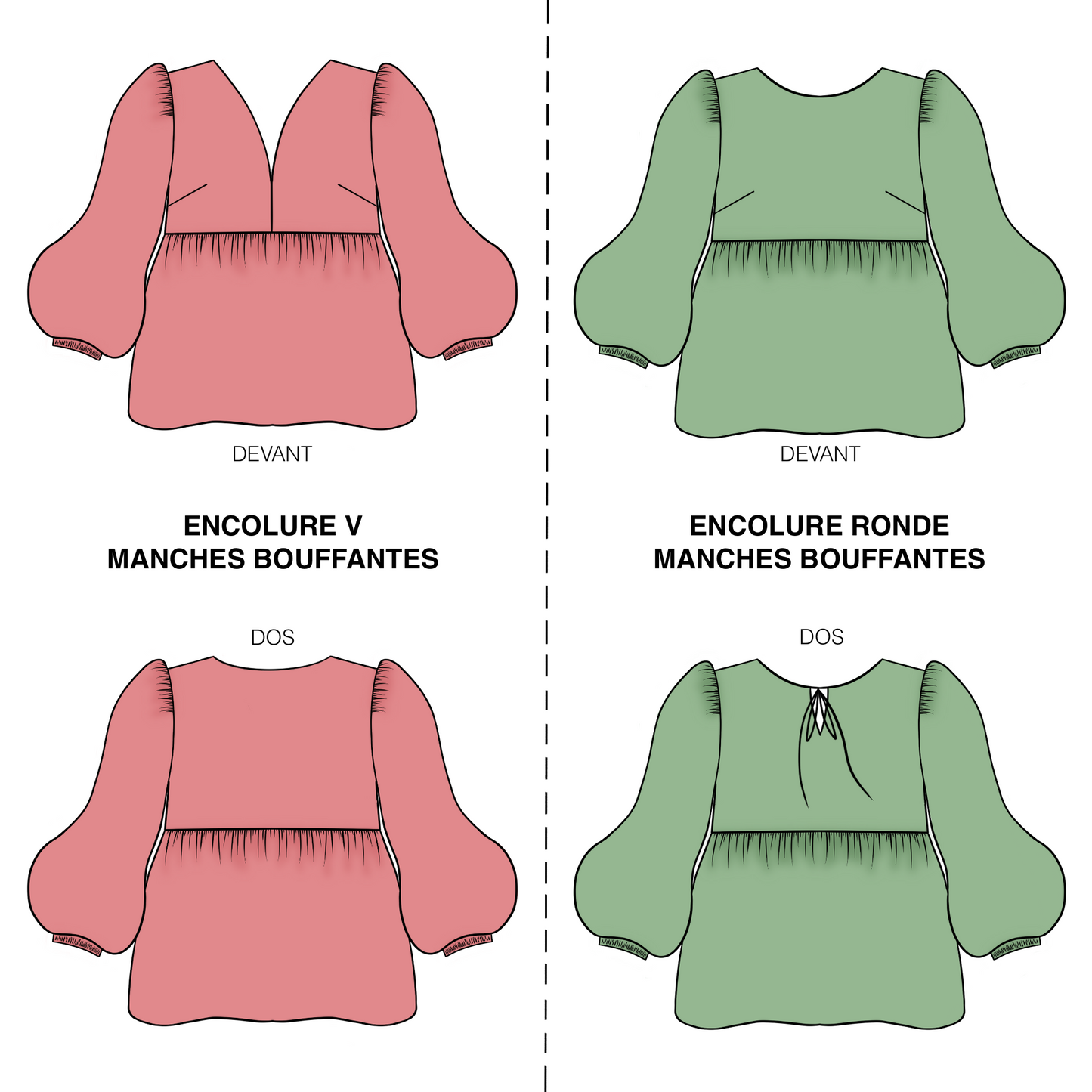 Blouse Gabrielle - Patron de couture PDF