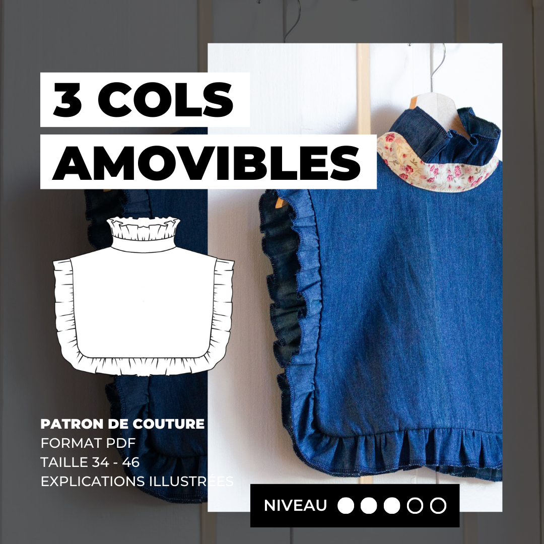 Pack 3 Cols Amovibles - Patron PDF