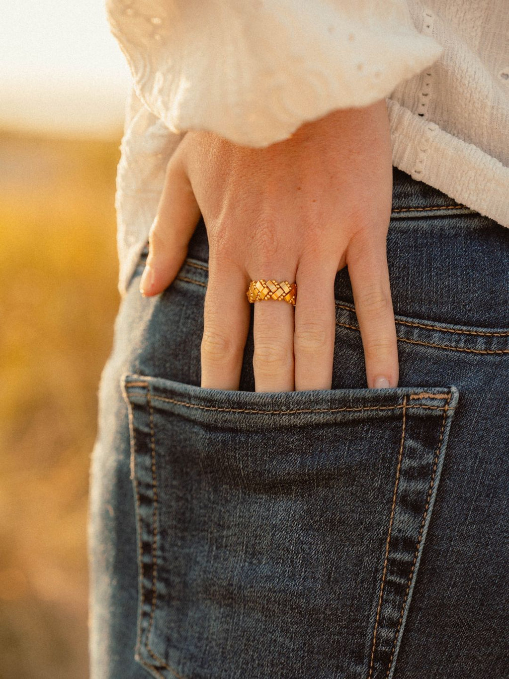 Bague Vague | Bague tissée à la Main