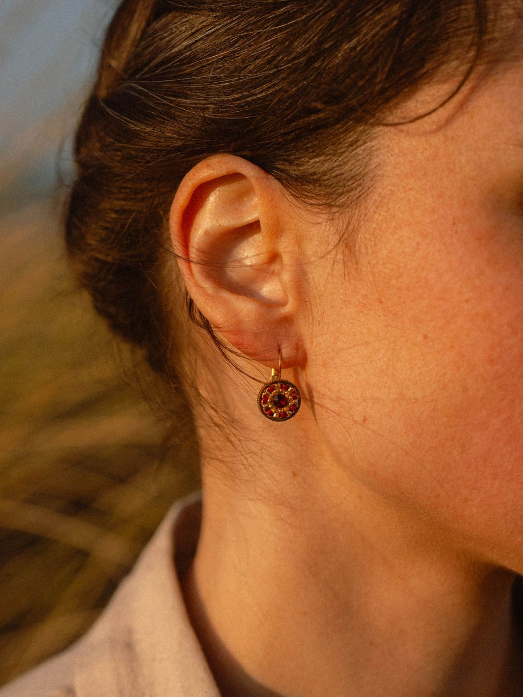 Boucles d'Oreilles Dormeuses | Acier Inoxydable 316L & Crystal Swarovski