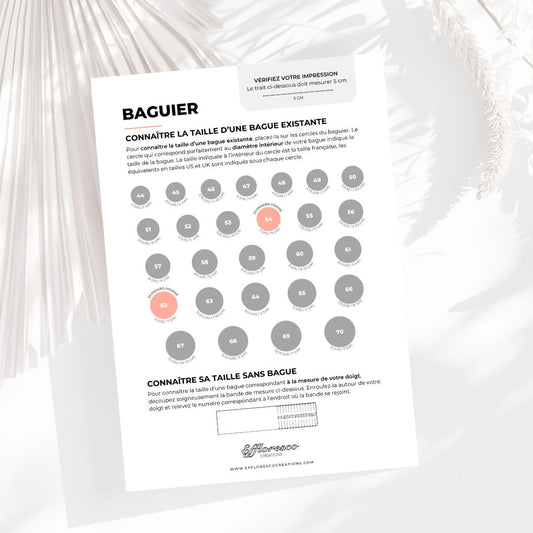 Baguier PDF Gratuit : Mesurez votre Taille de Bague en 2025